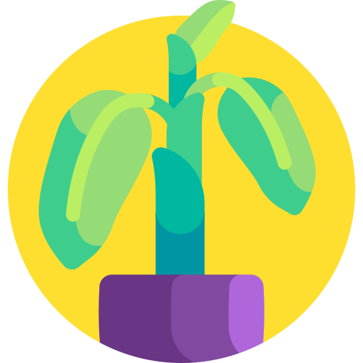 Banana plant Detailed Flat Circular Flat icon