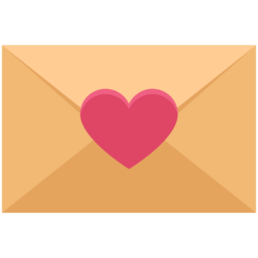 list miłosny Generic Flat ikona