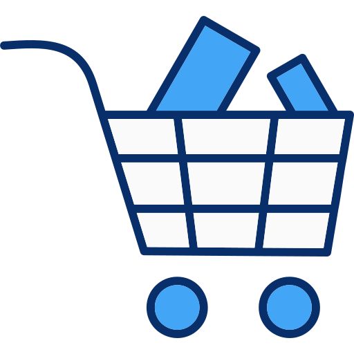 Shopping cart Generic Blue icon