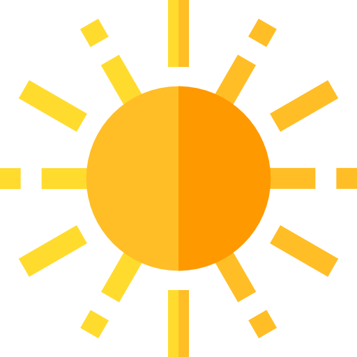 Sun Basic Straight Flat icon