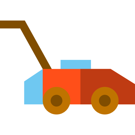 Lawnmower Basic Straight Flat icon