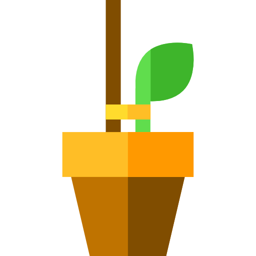 Flowerpot Basic Straight Flat icon