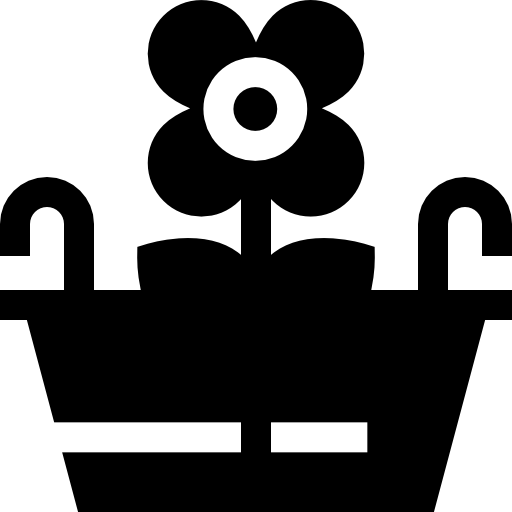 maceta Basic Straight Filled icono