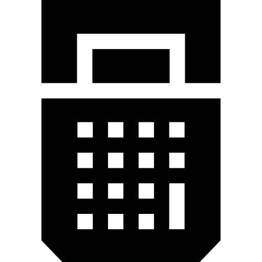 taschenrechner Basic Straight Filled icon