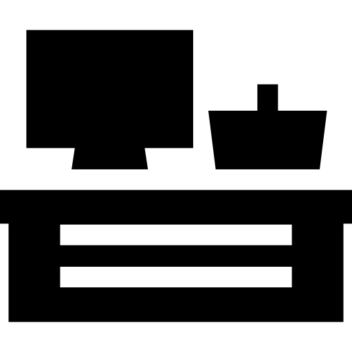 registratore di cassa Basic Straight Filled icona