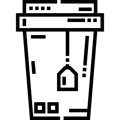 filiżanka Detailed Straight Lineal ikona