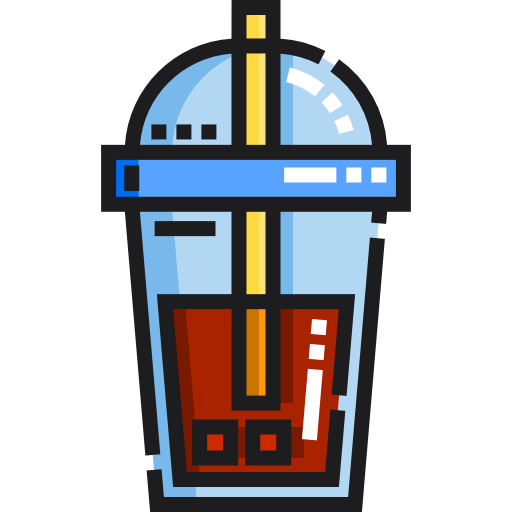 Iced coffee Detailed Straight Lineal color icon