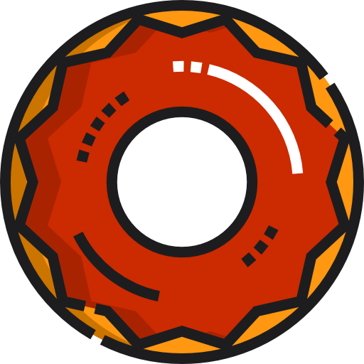 Donut Detailed Straight Lineal color icon