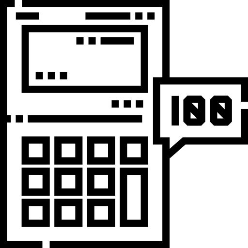 taschenrechner Detailed Straight Lineal icon