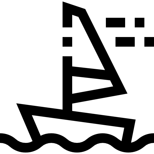 Żaglówka Pixelmeetup Lineal ikona