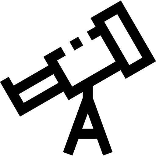 望遠鏡 Pixelmeetup Lineal icon