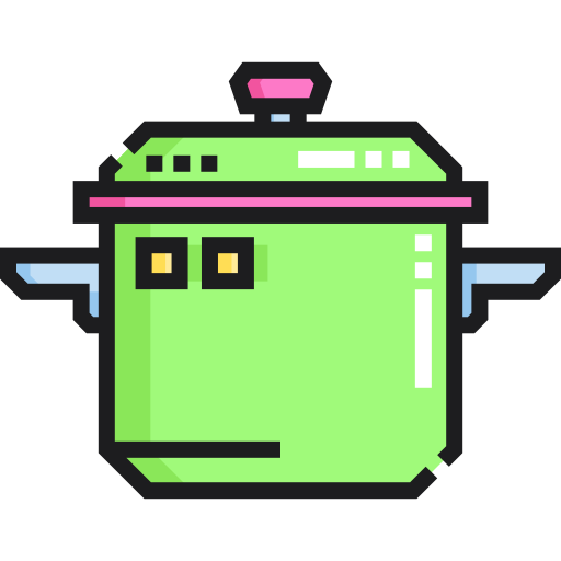 Cooking pot Detailed Straight Lineal color icon