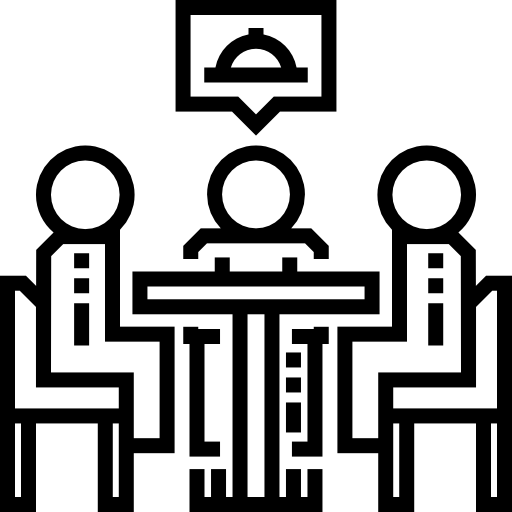 mensa Detailed Straight Lineal icona