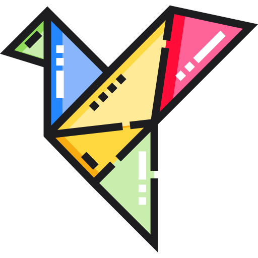 Origami Detailed Straight Lineal color icon
