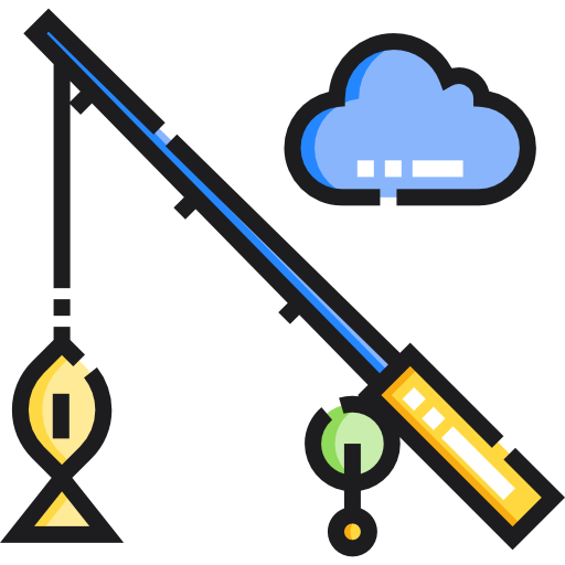 Fishing Detailed Straight Lineal color icon