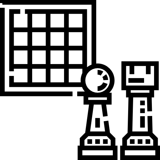 szachy Detailed Straight Lineal ikona
