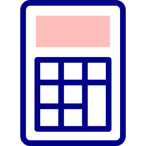 kalkulator Detailed Mixed Lineal color ikona