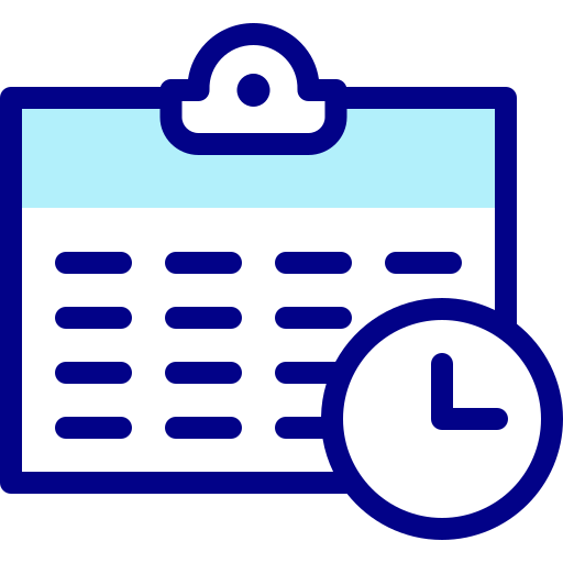 Calendar Detailed Mixed Lineal color icon