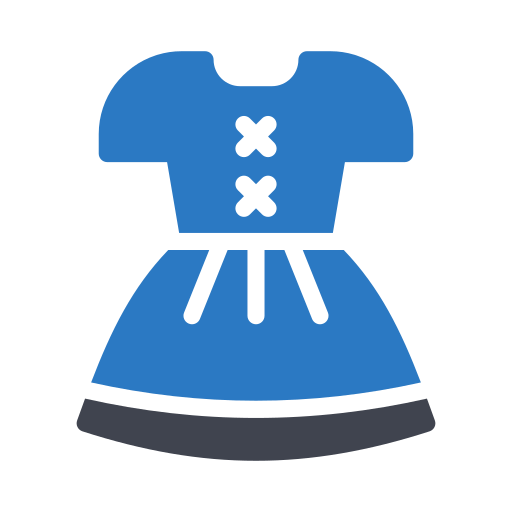 traditionelles kleid Generic Blue icon