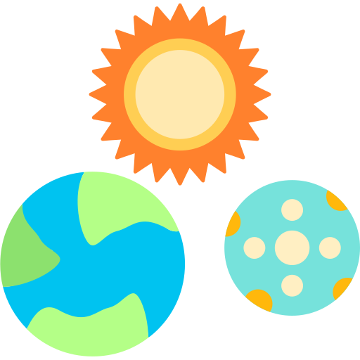 zonnestelsel Generic Flat icoon