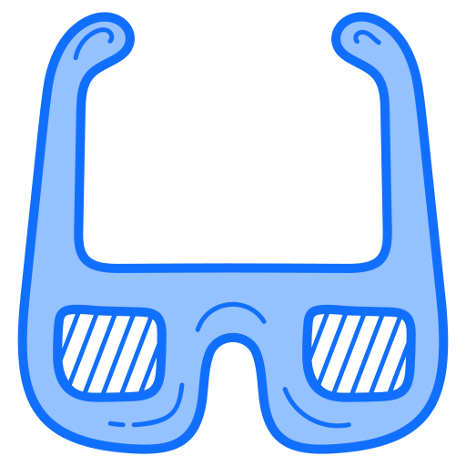des lunettes Generic Blue Icône