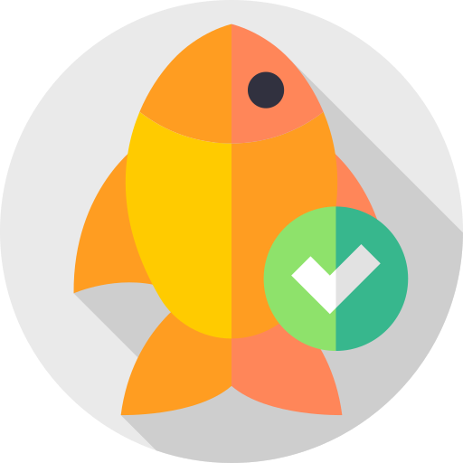 물고기 Flat Circular Flat icon