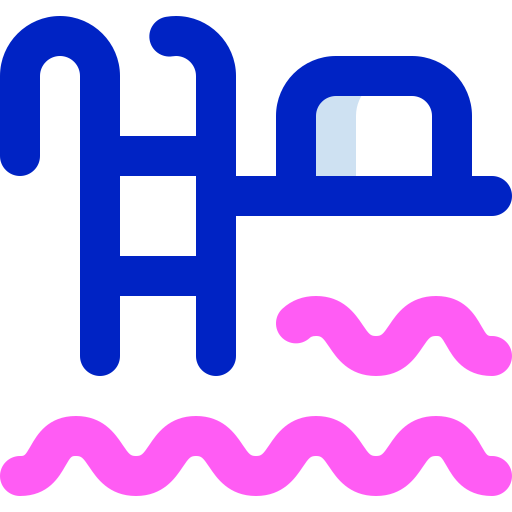 Swimming pool Super Basic Orbit Color icon