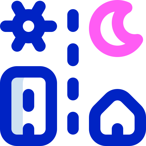 día y noche Super Basic Orbit Color icono