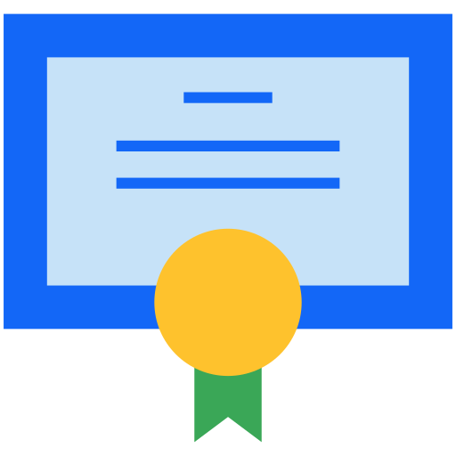 diploma Generic Flat icono