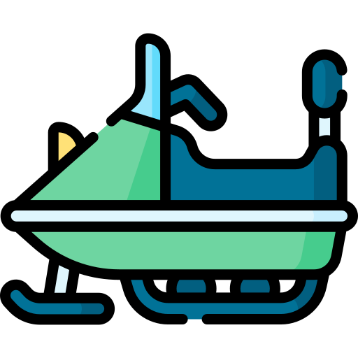Snowmobile Special Lineal color icon