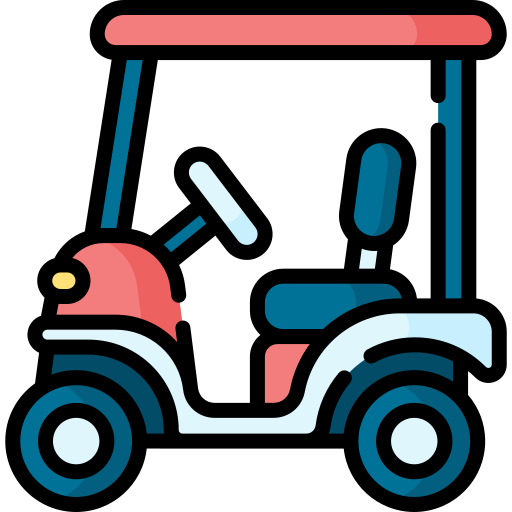carrinho de golfe Special Lineal color Ícone