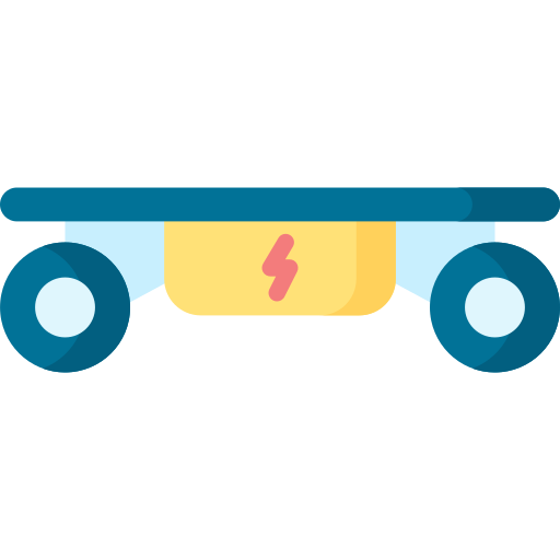 Electric skateboard Special Flat icon