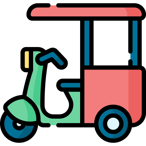 Tuk tuk Special Lineal color icon