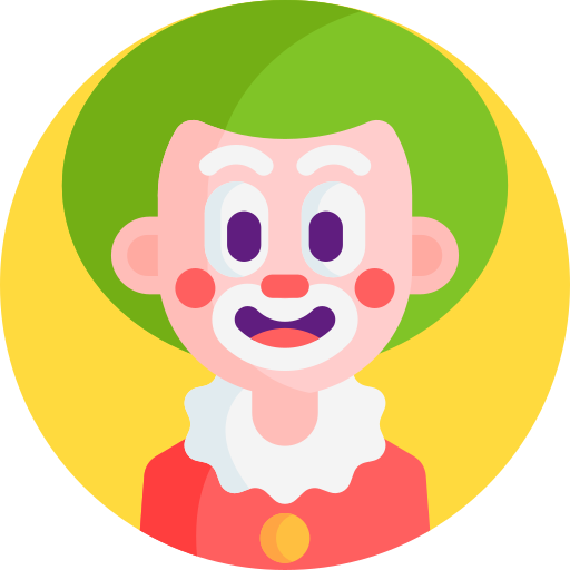clown Detailed Flat Circular Flat icoon