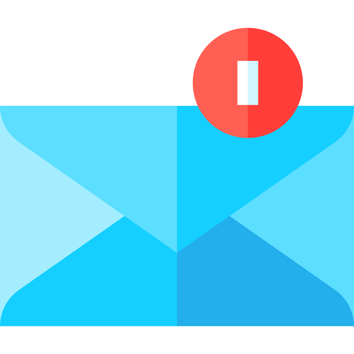 nuevo correo electrónico Basic Straight Flat icono