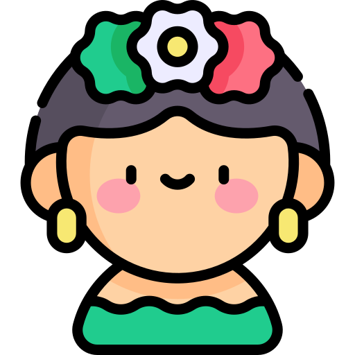 Mexican Kawaii Lineal color icon