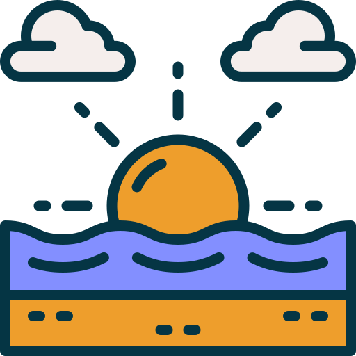 Sunset Generic Outline Color icon