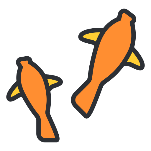 peces Generic Outline Color icono