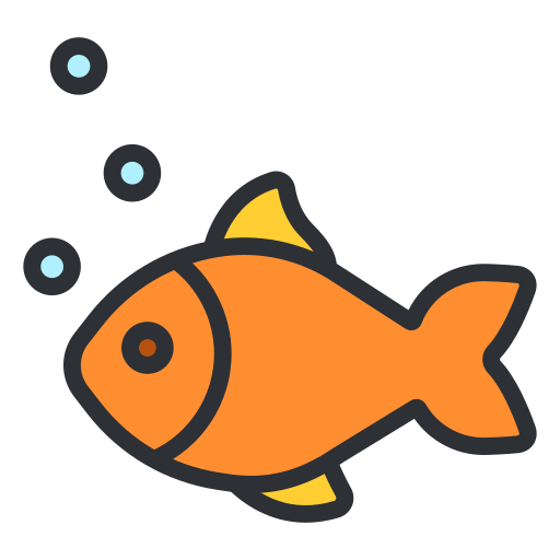 pescado Generic Outline Color icono