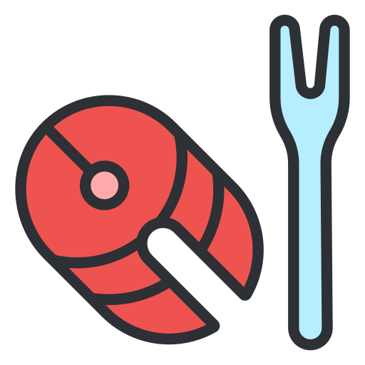 생선 조각 Generic Outline Color icon