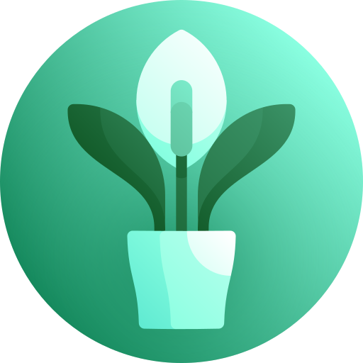 Peace lily Gradient Galaxy Gradient icon