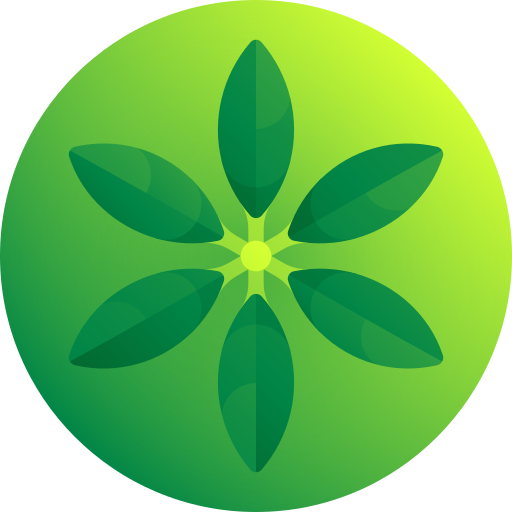 paraplu plant blad Gradient Galaxy Gradient icoon