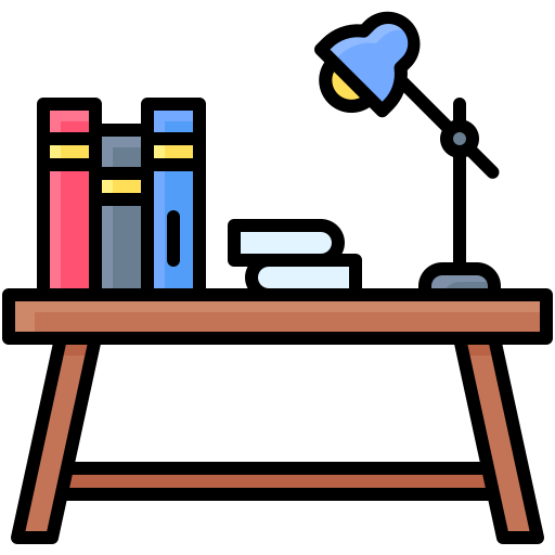 Office Desk Generic Outline Color icon