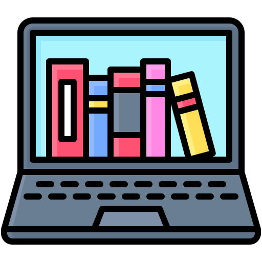 Biblioteca en linea Generic Outline Color icono