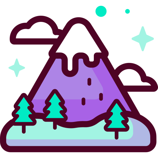 montaña Special Candy Lineal color icono