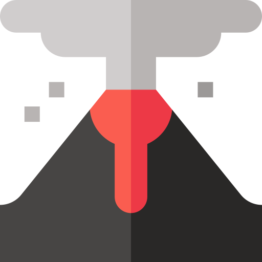 erupção Basic Straight Flat Ícone