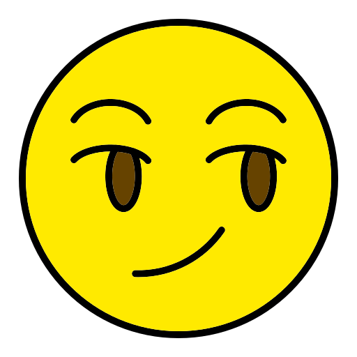 Smirking Generic Outline Color icon