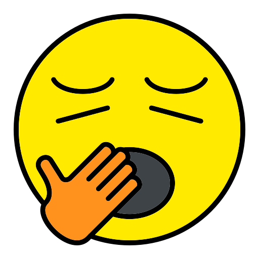 Yawn Generic Outline Color icon