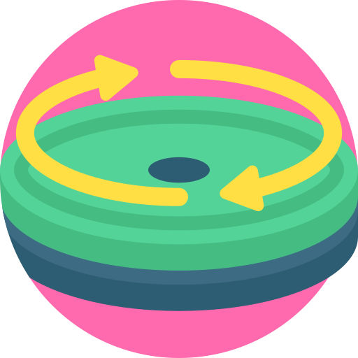 disco rotador Detailed Flat Circular Flat icono