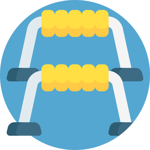 push-up-bar Detailed Flat Circular Flat icon